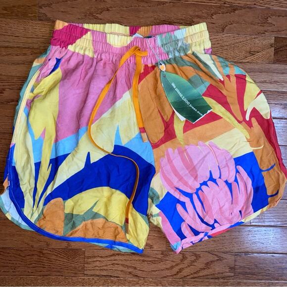 NWT FARM Rio $179 Tropical Sunset Uni Short Size Small NEW sz Small - Picture 6 of 15